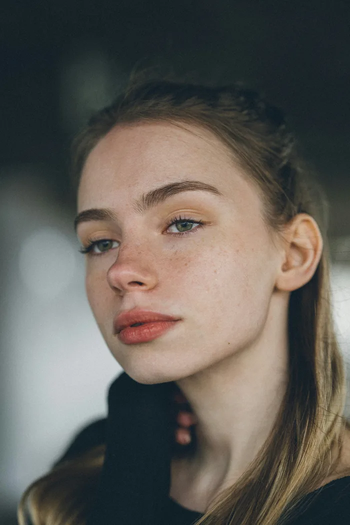 Woman with fresh natural minimal makeup looking healthy