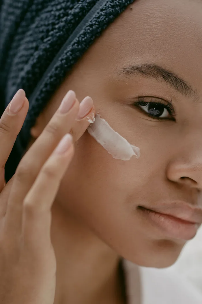 Close-up of healthy skin barrier showing moisture and clarity
